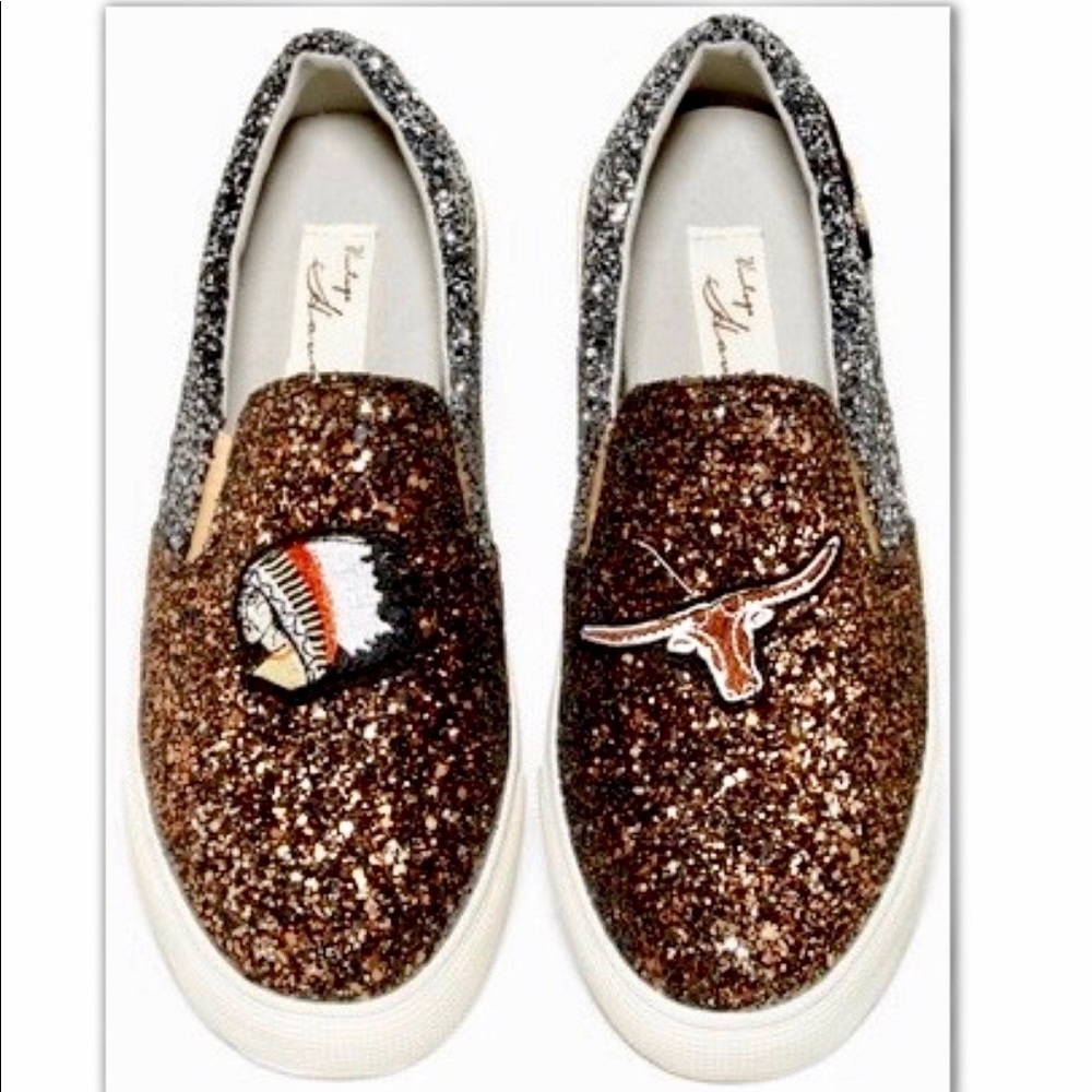 VINTAGE HAVANA•GLITTER SLIP ON SNEAKER